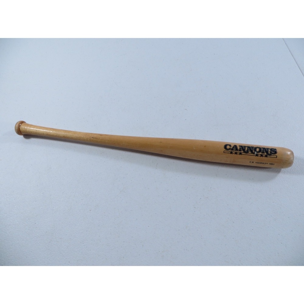 Vintage Prince William Potomac Cannons MiLB 18" Wood Mini Bat Red 1990